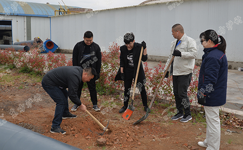 植樹活動 | 綠水青山就是金山銀山，東方爐襯組織員工義務植樹